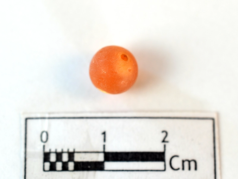 Carnelian Bead — Maritime Archaeology Museum හි ඇති කෞතුක භාණ්ඩයකි