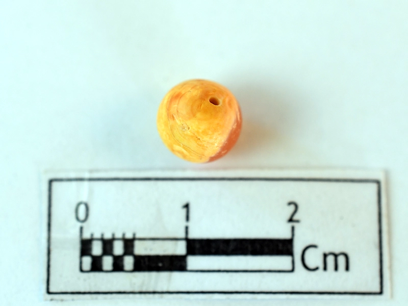 Carnelian Bead — Maritime Archaeology Museum හි ඇති කෞතුක භාණ්ඩයකි