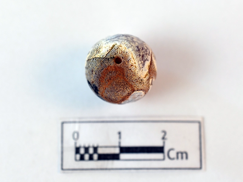 Carnelian Bead — artifact at Maritime Archaeology Museum