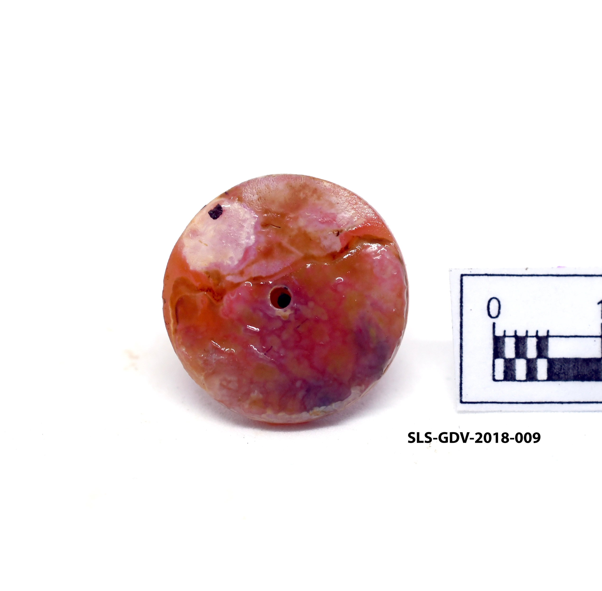 Oblate Disc beads — artifact at Maritime Archaeology Museum