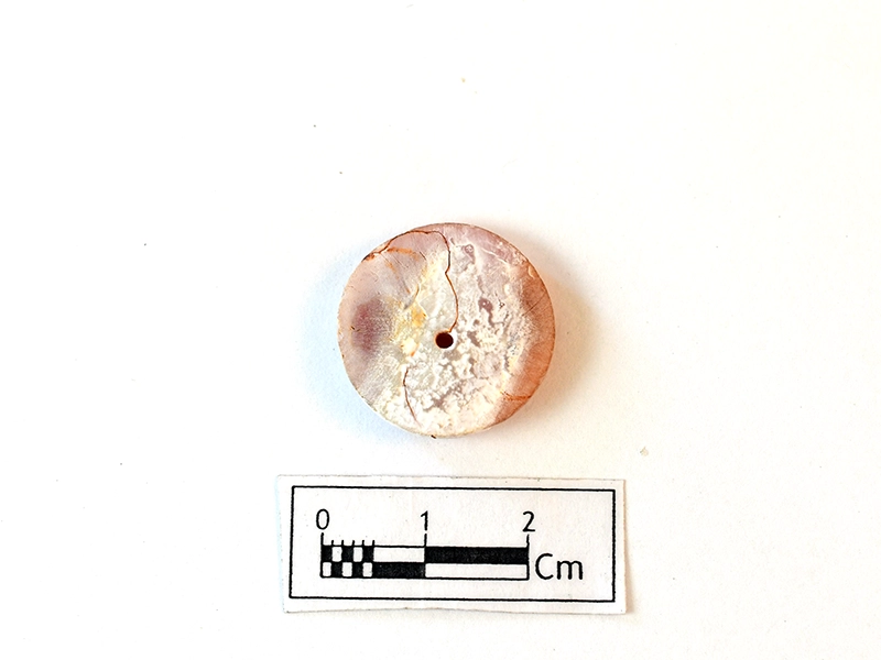 Oblate Disc beads — artifact at Maritime Archaeology Museum