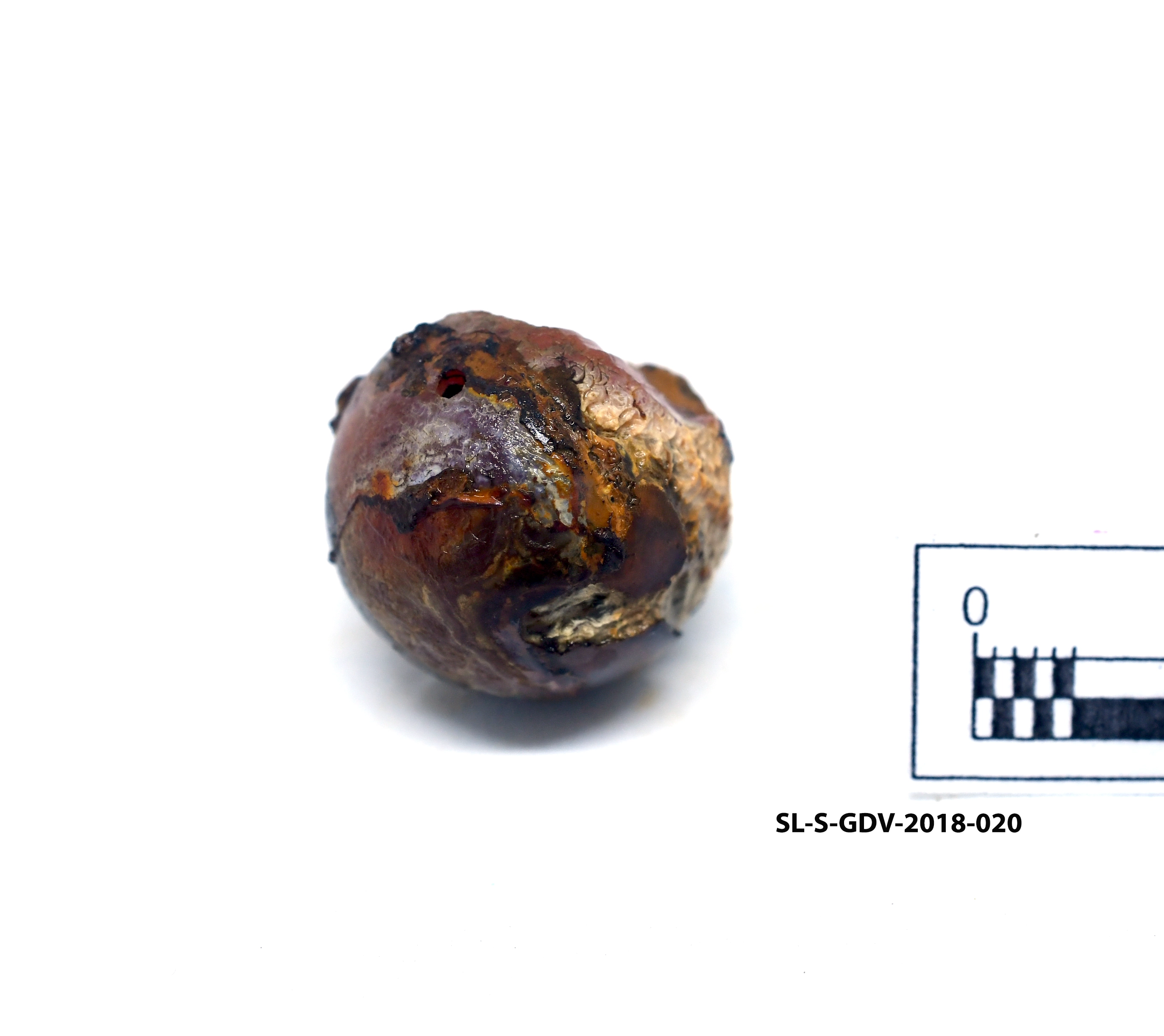 Spherical Bead — Maritime Archaeology Museum හි ඇති කෞතුක භාණ්ඩයකි