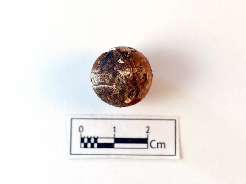 Spherical Bead — Maritime Archaeology Museum හි ඇති කෞතුක භාණ්ඩයකි