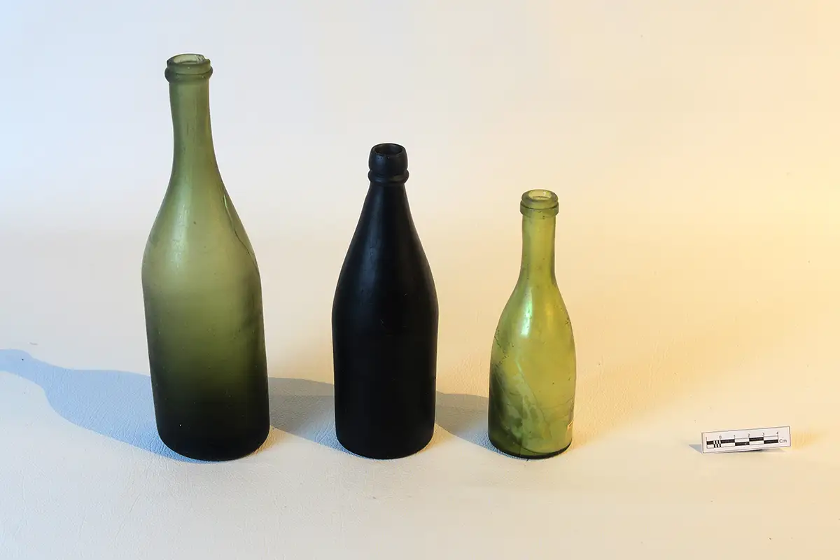 Glass Bottles — artifact at Maritime Archaeology Museum