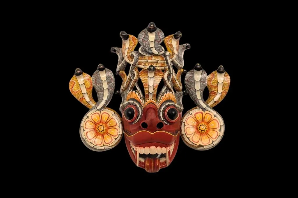 Dwi Naga Raksha — artifact at Ariyapla Mask Museum