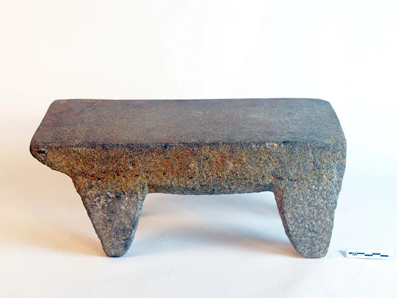 Stone Bench — artifact at Maritime Archaeology Museum