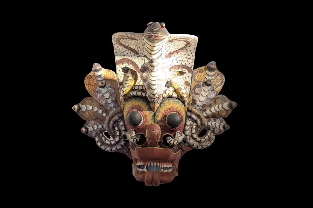 Naga Raksha — artifact at Ariyapla Mask Museum